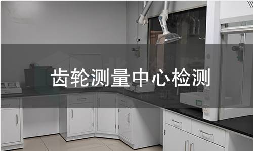齿轮测量中心检测