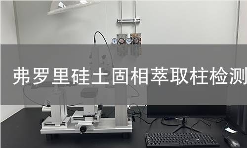 弗罗里硅土固相萃取柱检测,弗罗里硅土固相萃取柱检测机构,弗罗里硅土固相萃取柱检测