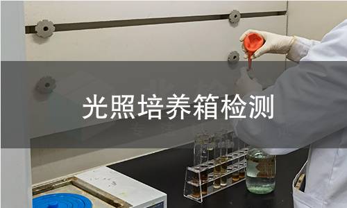 光照培养箱检测