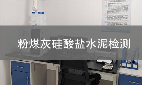 粉煤灰硅酸盐水泥检测