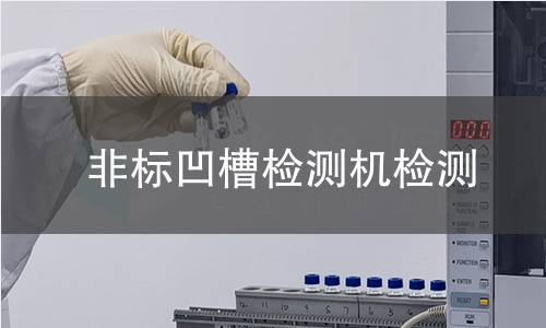 非标凹槽检测机检测