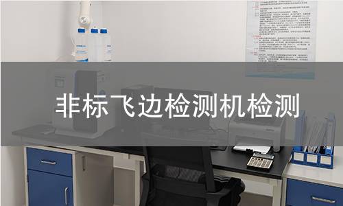 非标飞边检测机检测