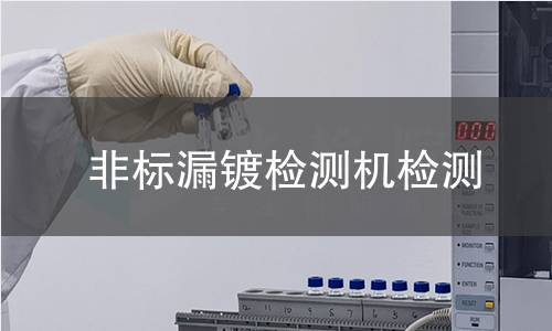 非标漏镀检测机检测