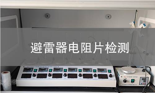 避雷器电阻片检测,避雷器电阻片检测机构,避雷器电阻片检测
